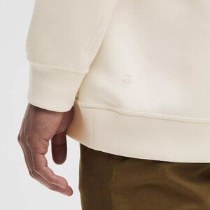 Lululemon Men’s Smooth Spacer Classic-Fit Pullover Hoodie M Light Ivory $138 USD